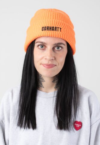 Carhartt WIP – Industry Lumo Orange/Black – Beanie – Orange – Onesize – 100% Polyacryl