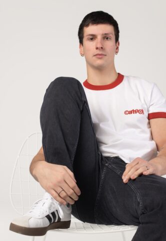 Carhartt WIP – IP Ringer White/Red/Red – T-Shirt – Weiß – M – 100% Bio-Baumwolle