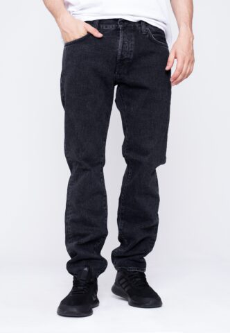 Carhartt WIP – Klondike Black Stone Washed – Jeans – Schwarz – W28 / L32 – 100% GOTS-zertifizierte Baumwolle