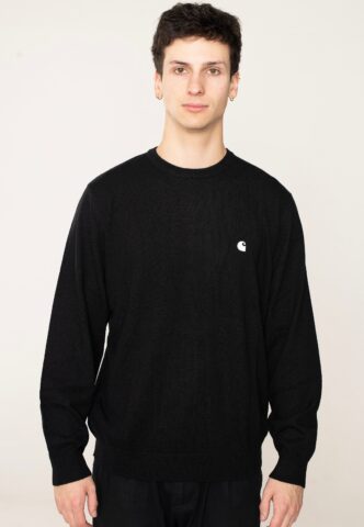Carhartt WIP – Madison Black/Wax – Pullover – Schwarz – XL – 80% Wolle, 20% Nylon