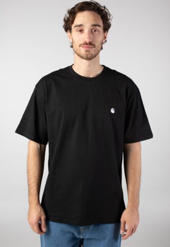 Carhartt WIP – Madison Black/White – T-Shirt – Schwarz – S – 100% Bio-Baumwolle