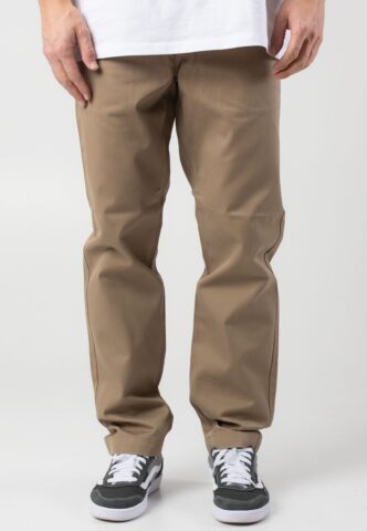 Carhartt WIP – Master Rinsed Leather – Hose – Braun – W36 / L32 – 65% Polyester, 35% Baumwolle
