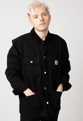 Carhartt WIP – Michigan Aged Canvas Black/Black – Jacke – Schwarz – XL – 100% Bio-Baumwolle