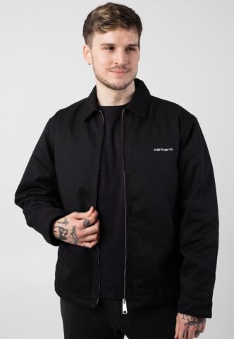 Carhartt WIP – Module Script Rigid Black/White – Jacke – Schwarz – S – Shell: 65% Polyester, 35% Baumwolle; Lining: 100% Polyester