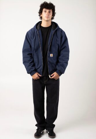Carhartt WIP – Og Active Aged Canvas Air Force Blue – Jacke – Blau – XXL – Shell: 100% Baumwolle; Lining: 100% Polyester