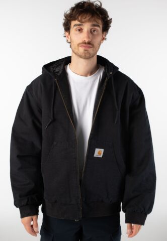 Carhartt WIP – OG Active Stone Canvas Black – Jacke – Schwarz – XL – 100% Bio-Baumwolle
