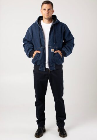 Carhartt WIP – OG Active Stone Washed Blue – Jacke – Blau – XL – 100% Bio-Baumwolle