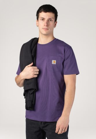 Carhartt WIP – Pocket Calla – T-Shirt – Lila – S – 100% Baumwolle