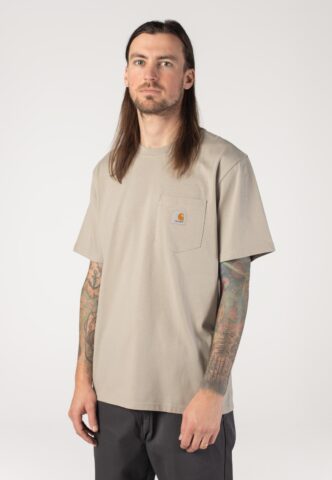 Carhartt WIP – Pocket Puddle – T-Shirt – Blau – S – 100% Baumwolle