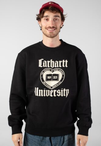 Carhartt WIP – Schooling Black – Sweater – Schwarz – L – 100% Baumwolle