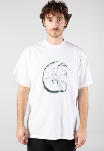 Carhartt WIP – Shattered White – T-Shirt – Weiß – L – 100% Bio-Baumwolle