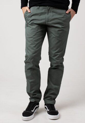 Carhartt WIP – Sid Rinsed Park – Hose – Grün – W28 / L32 – 46% Baumwolle, 38% Elastomultiester, 16% Polyester