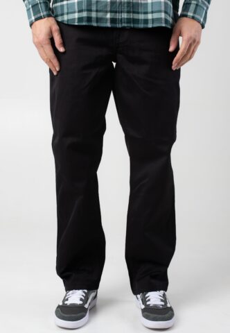 Carhartt WIP – Simple Rinsed Black – Hose – Schwarz – W34 / L32 – 65% Polyester, 35% Baumwolle