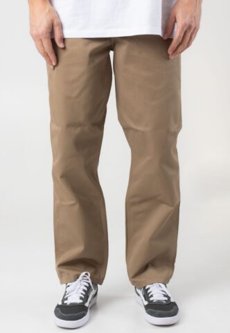 Carhartt WIP – Simple Rinsed Leather – Hose – Braun – W31 / L34 – 65% Polyester, 35% Baumwolle