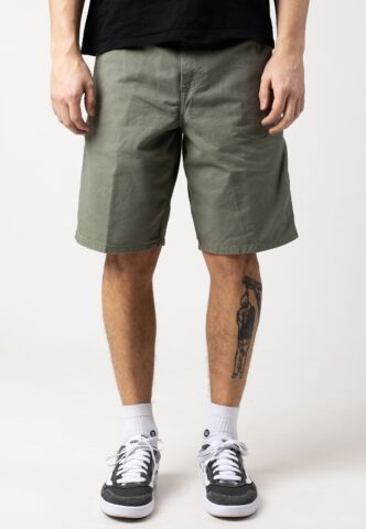 Carhartt WIP – Single Knee Garment Dyed Park – Shorts – Grün – W31 – 100% Baumwolle
