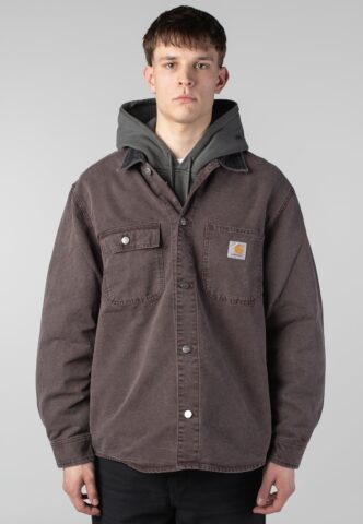 Carhartt WIP – Mitch Dusky Canvas Palisander/Black – Jacke – Braun – L – 100% Baumwolle