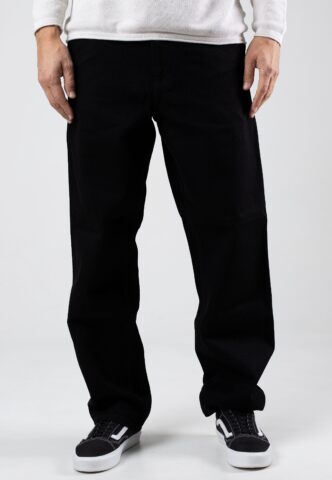 Carhartt WIP – Single Knee Rinsed Black – Jeans – Schwarz – W28 / L32 – 100% Baumwolle