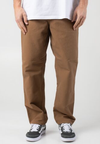 Carhartt WIP – Single Knee Rinsed Hamilton Brown – Hose – Braun – W36 / L34 – 100% Bio-Baumwolle