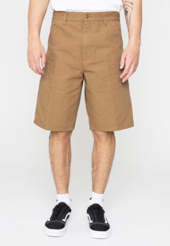 Carhartt WIP – Single Knee Rinsed Hamilton Brown – Shorts – Braun – W29 – 100% Bio-Baumwolle