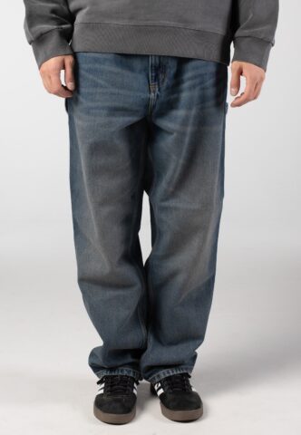 Carhartt WIP – Single Knee Worn Used Wash Blue – Hose – Blau – W36 / L32 – 100% Baumwolle