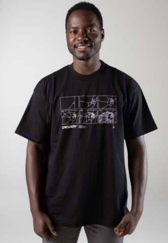 Carhartt WIP – Theory And Practice Black – T-Shirt – Schwarz – L – 100% Bio-Baumwolle