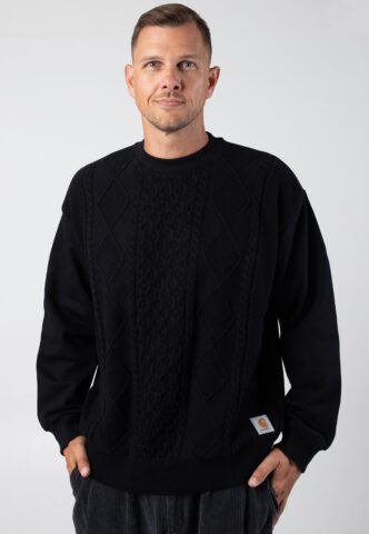 Carhartt WIP – Tridon Black – Sweater – Schwarz – M – 100% Baumwolle