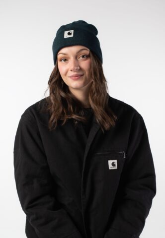 Carhartt WIP – W‘ Ashley Deep Lagoon – Beanie – Grün – Onesize – 100% Polyacryl