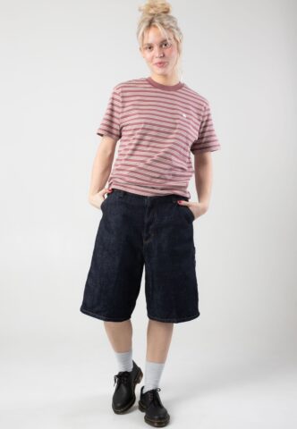 Carhartt WIP – W‘ Brandon Single Knee Rinsed Blue – Shorts – Blau – S – 100% Baumwolle