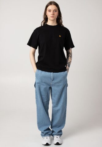 Carhartt WIP – W‘ Pierce Straight Stone Bleached Blue – Jeans – Blau – W29 – 100% Baumwolle