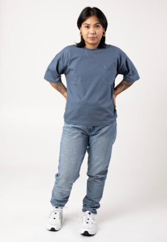 Carhartt WIP – W‘ Chester Positano – T-Shirt – Blau – XS – 100% Bio-Baumwolle