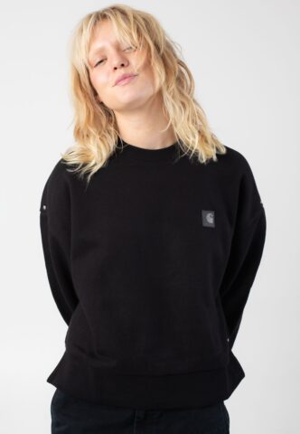 Carhartt WIP – W‘ Eldon Black – Sweater – Schwarz – S – 87% Baumwolle, 13% Polyamid