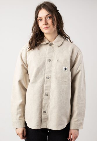 Carhartt WIP – W‘ Ethel Rinsed Natural – Jacke – Beige – S – 60% Baumwolle, 40% Leinen