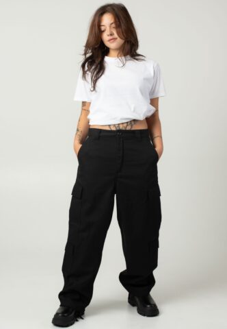 Carhartt WIP – W‘ Kingsley Rigid Black – Hose – Schwarz – W26 – 65% Baumwolle, 35% Polyester