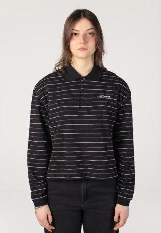 Carhartt WIP – W‘ Mabel Stripe/Black – Longsleeve – Schwarz – L – 100% Baumwolle