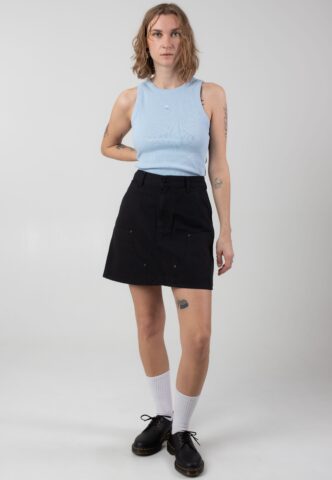 Carhartt WIP – W‘ Maeve Double Knee Stone Washed Black – Rock – Schwarz – XS – 100% Baumwolle