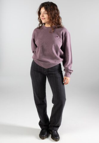 Carhartt WIP – W‘ Nelson Garment Dyed Phlox – Sweater – Lila – S – 100% Baumwolle
