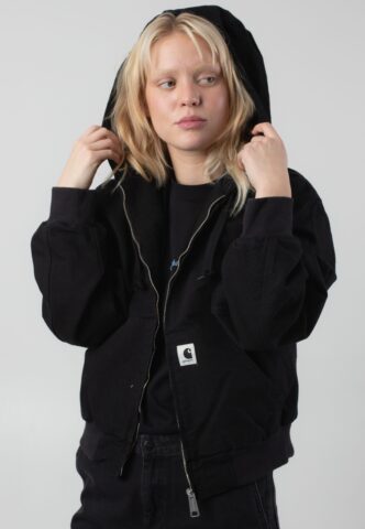 Carhartt WIP – W‘ OG Active Rinsed Black – Jacke – Schwarz – M – 100% Bio-Baumwolle