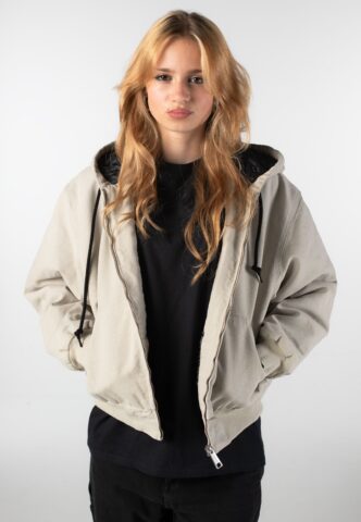Carhartt WIP – W‘ OG Active Stone Canvas Fleur De Sel – Jacke – Beige – L – 100% Bio-Baumwolle