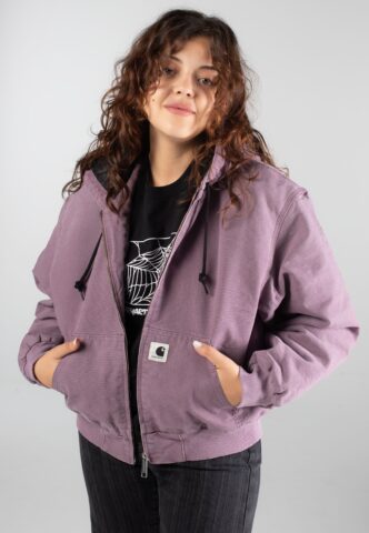Carhartt WIP – W‘ OG Active Stone Canvas Phlox – Jacke – Lila – S – Shell: 100% Baumwolle; Lining: 100% Polyester