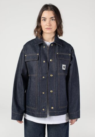 Carhartt WIP – W‘ OG Arctic Rigid Blue – Jacke – Blau – S – 100% Baumwolle