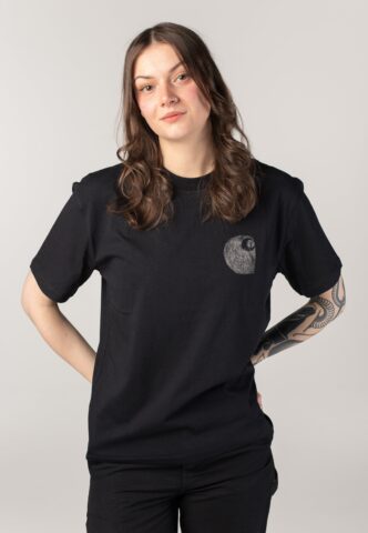 Carhartt WIP – W‘ Okniceok Black – T-Shirt – Schwarz – XS – 100% Bio-Baumwolle