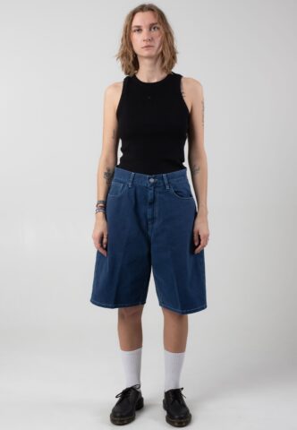 Carhartt WIP – W‘ Brandon Stone Dyed Ink – Shorts – Blau – S – 100% Baumwolle