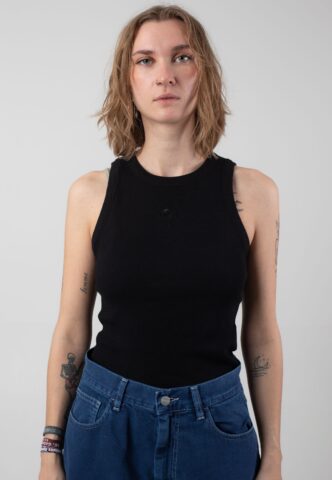 Carhartt WIP – W‘ Philips A Black – Tank – Schwarz – S – 98% Baumwolle, 2% Elastan