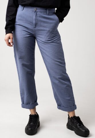 Carhartt WIP – W‘ Pierce Aged Canvas Bay Blue – Hose – Blau – W27 – Shell: 100% Baumwolle, Lining: 65% Polyester, 35% Baumwolle