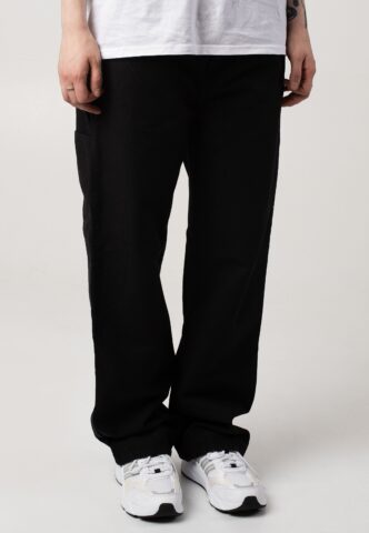 Carhartt WIP – W‘ Pierce Straight Rinsed Black – Hose – Schwarz – W28 – 100% Baumwolle