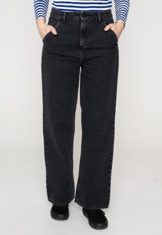 Carhartt WIP – W‘ Simple Stone Washed Black – Jeans – Schwarz – W27 – 100% Bio-Baumwolle