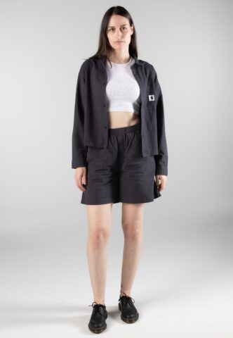 Carhartt WIP – W‘ Toland Stripe Black – Hemd – Schwarz – L – 100% Baumwolle
