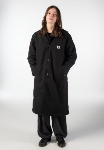 Carhartt WIP – W‘ Webster Stone Washed Black/Black – Jacke – Schwarz – M – Shell: 100% Baumwolle; Lining: 100% Polyester