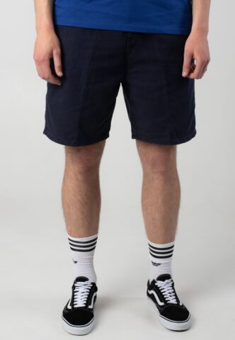Carhartt WIP – Walter Single Knee Dark Navy – Shorts – Blau – XL – 60% Baumwolle, 40% Leinen