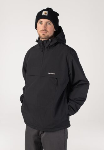 Carhartt WIP – Windbreaker Black/White – Jacke – Schwarz – S – Außenmaterial: 100% Nylon; Innenfutter: 100% Polyester